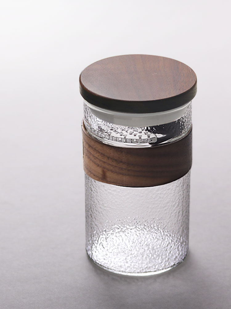 高档日式锤纹玻璃泡茶杯创意办公过滤带盖茶l杯加厚家用耐热玻ins