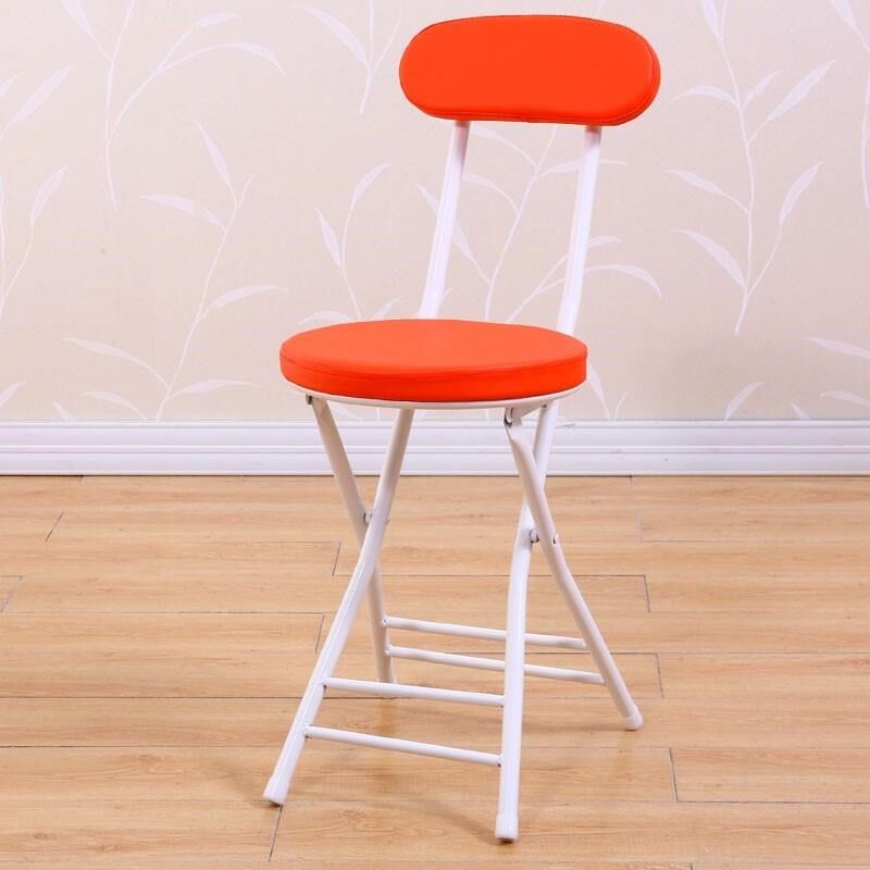 高档折叠椅子凳子家用靠背椅休闲餐椅宿舍凳高圆凳便携简易小板凳