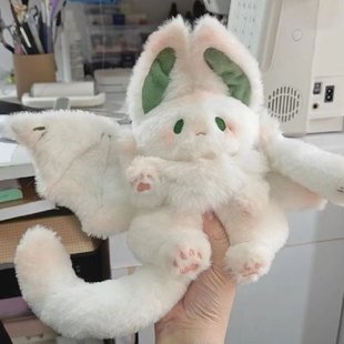 新款薯条制造机小福竹玩偶蝙蝠兔子翅膀公仔娃娃毛绒玩具生日礼物
