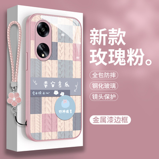 适用OPPOA1手机壳5G玻璃OPPO A1X硅胶A1Pro全包A1活力版X5带挂绳PJG110防摔opa活力板oppa保护套0pp0外壳por