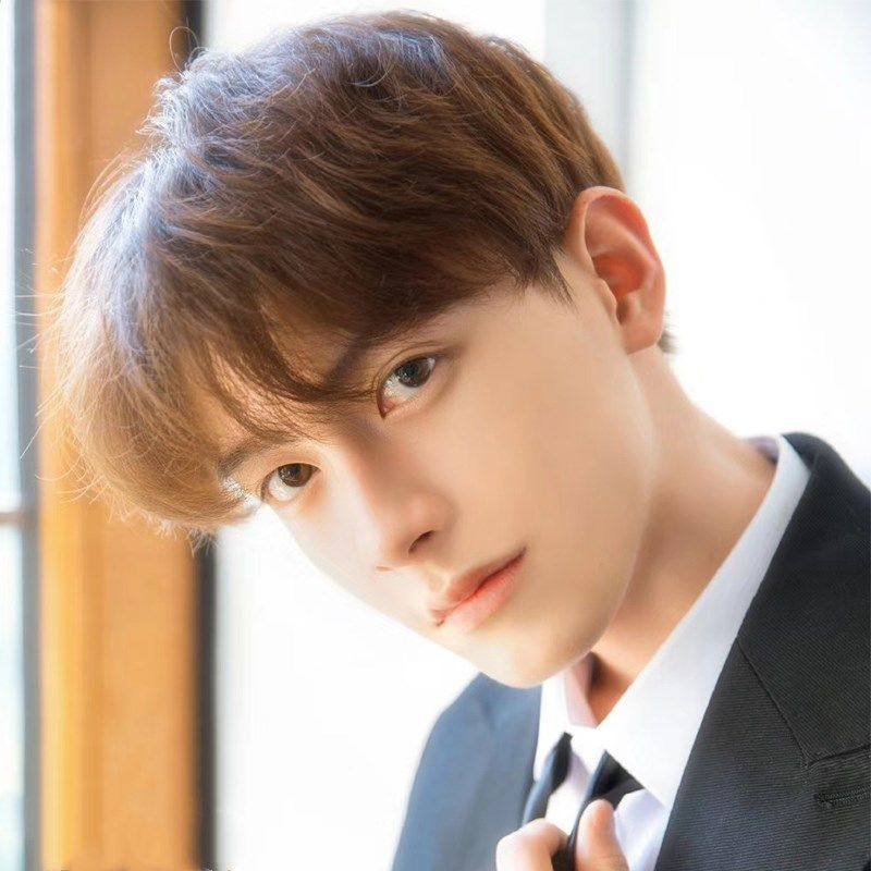 韩版假发男中分刘海短直发型蓬松帅气自然逼真时尚复古学生全头套