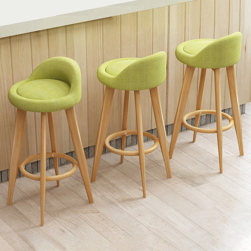吧台椅子c木质厨房高脚凳商用简易高凳子结实高款拍照奶茶店专用i