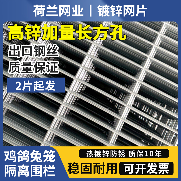 养殖围栏加粗高锌铁丝家用鸡狗鸟兔笼钢丝网格电焊网片防护隔离网