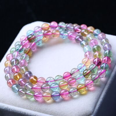 3920克浅色碧玺链小清新