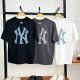 MLB短袖NY大标男女25新款情侣做旧logo速干凉感运动T恤3ATSM0953