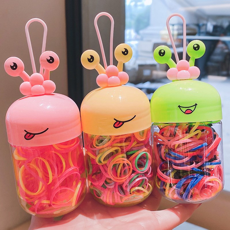 一次性皮筋儿童不伤发彩色橡皮筋宝宝高弹力皮圈小号扎头发圈发饰