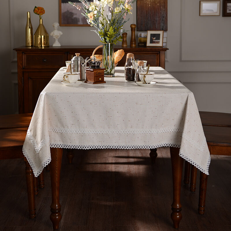 幸福布满家桌布防水防油防烫PVC免洗餐桌布长方形台布桌垫茶几布