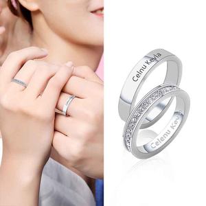 60  calvin klein/凯文克莱满天星ck情侣对戒男女戒指饰品小众圈尾戒