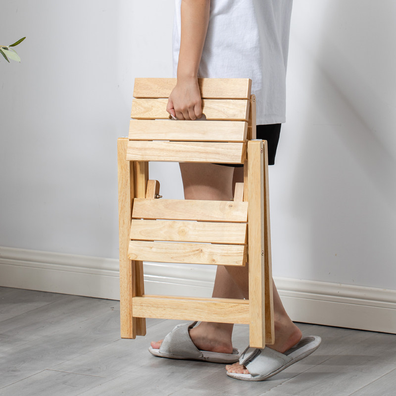 折叠凳多功能爬h高凳实木免安装便携收纳省空间二三步家用梯凳椅