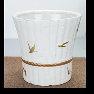 花瓶陶瓷种花盆大号虎皮兰花盆专用富贵竹陶瓷花盆竹子种植盆简约