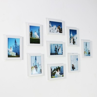 组合相框6寸格简约m墙相框照片5寸装饰背景照片7寸墙个九宫墙卧室