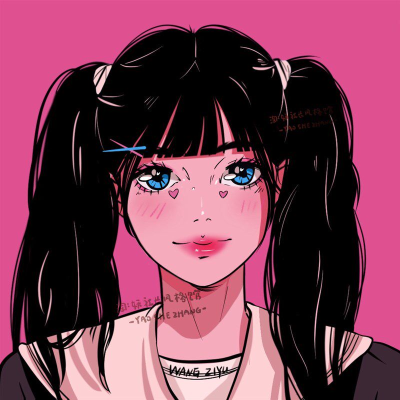 高档蒸创甜酷高ns可爱头像i级y赛博朋克原汽波情侣女生日礼物ins