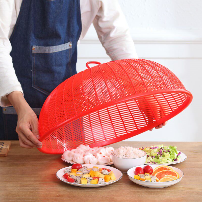 圆形菜罩塑料大号家用盖菜罩防苍蝇餐桌罩遮菜罩s厨房食物饭菜罩