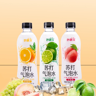 苏打气泡水0糖0脂0卡360ml*6瓶夏日水果味混合口味整箱汽水饮料