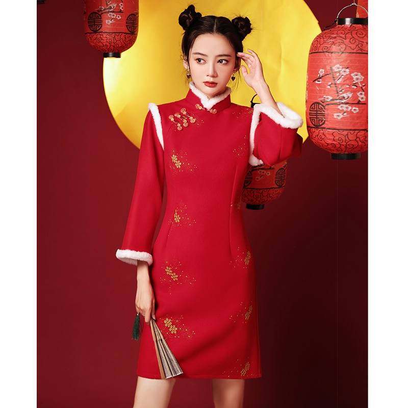 拜年战袍跨年衣服