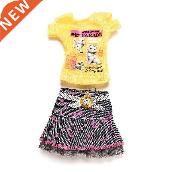 2016 Fashion Doll Skirt T-Shirt Party Clothes For Dolls Kid