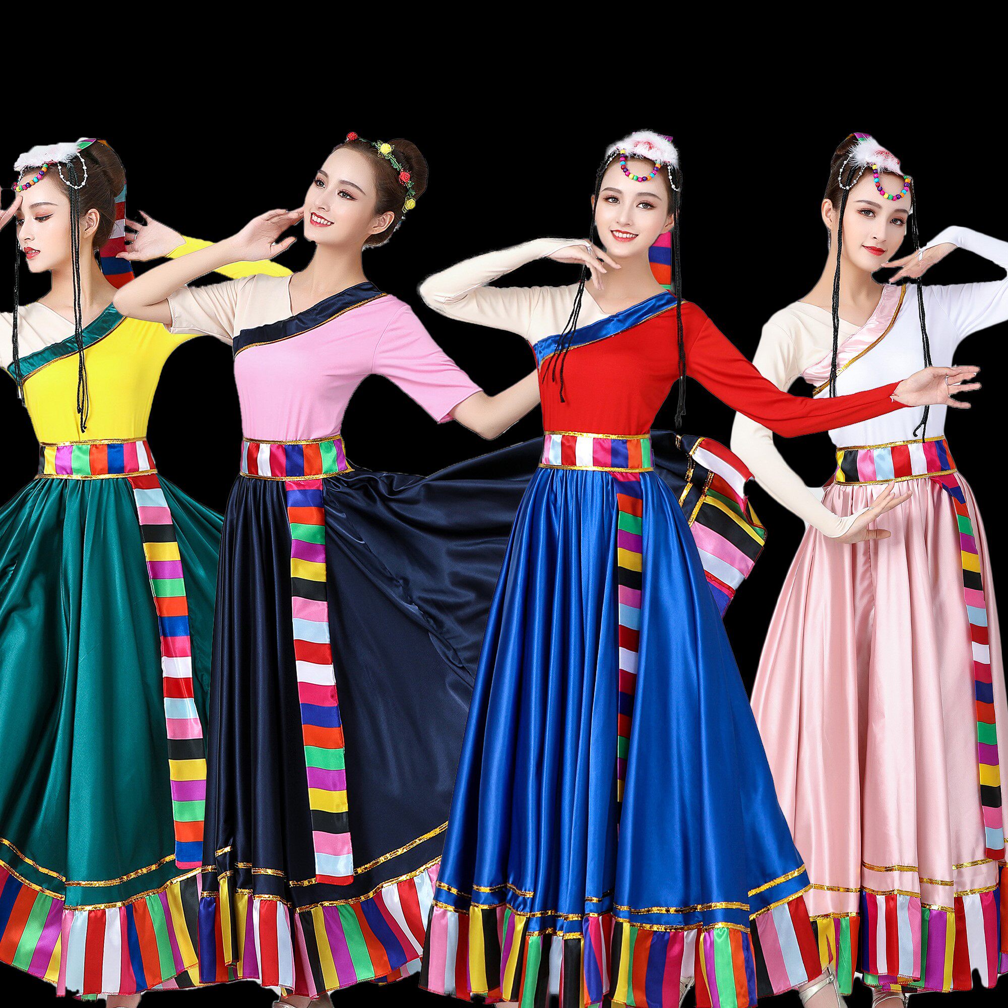 藏舞服装女藏族