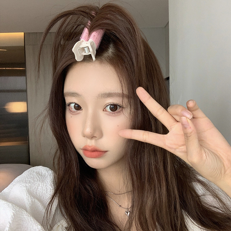 网红头发蓬松神器懒人必备高颅顶无痕夹空气刘海卷发筒前额夹发饰