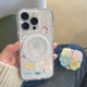Magsafe蝴蝶小狗16pro磁吸iPhone15手机壳适用苹果14promax防摔13保护套12透明11无线充xsmax支架按键保护壳
