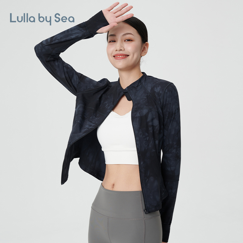 Lulla by Sea | Agile 运动外套修身短款跑步半高领拉链开衫