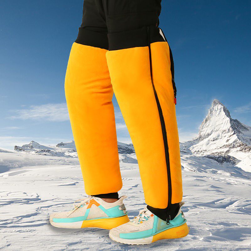 高档护膝女外穿时尚护腿长筒套冬季电动车冬天骑车保暖加绒防奢华