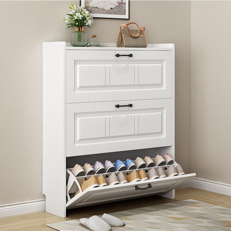 家用可折叠鞋架省空间超薄鞋柜17cm厘米窄门口翻斗现代简易门厅