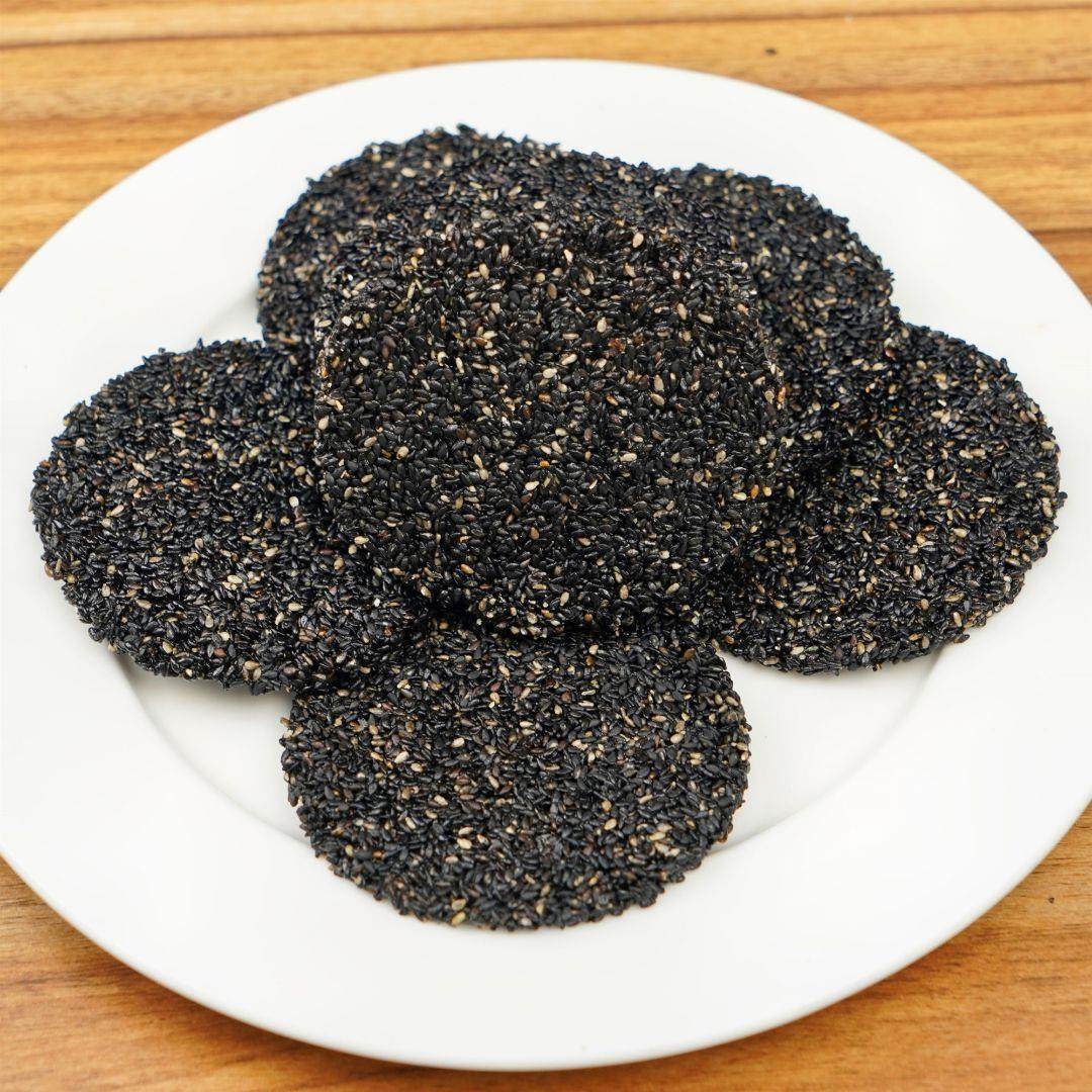 南山食南食畔【老吴推荐】无添加蜂蜜休闲零食黑芝麻饼500克*1份