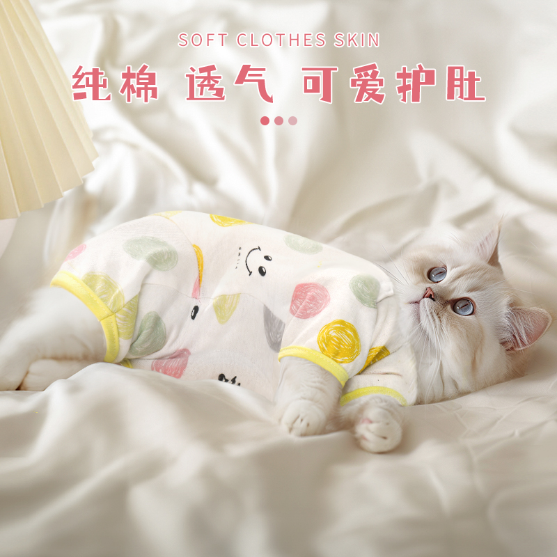 猫咪衣服春秋宠物幼猫猫银渐层布偶四