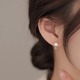 韩国轻奢淡水珍珠耳饰女2023新款爆款小众秋冬款气质纯银耳钉耳环