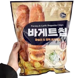 韩国进口 SI蒜香味面包干400g大蒜奶油法棍风味烤面包饼干 大包装
