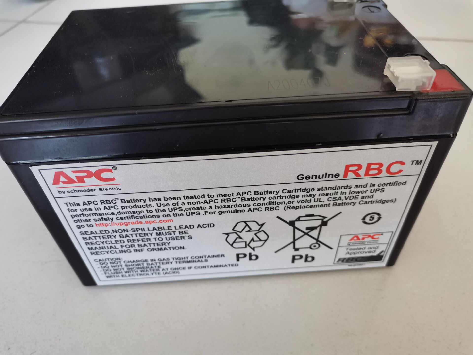 APC施耐德蓄电池12V12AH UPS不间断电源标机内置阀控式蓄电池专用