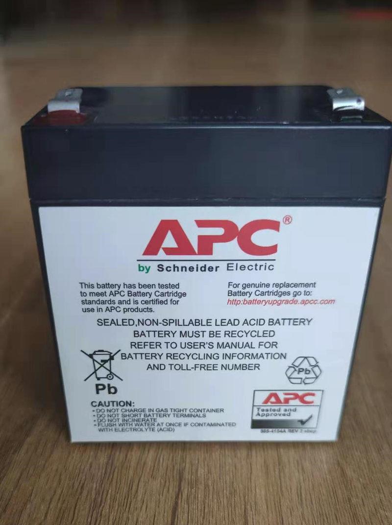 APC施耐德蓄电池 12V5AH UPS不间断电源标机内置阀控式蓄电池专用