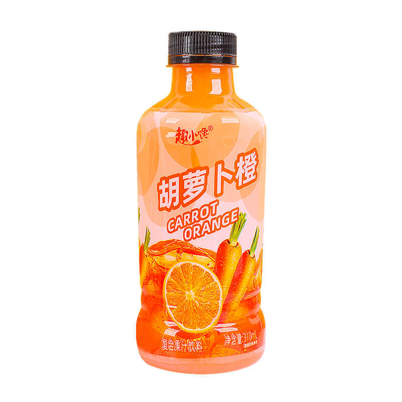 新日期趣小馋胡萝卜橙汁饮料310ml*30瓶装整箱果汁饮品果味饮料