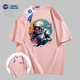 NASA SOLAR2024新款夏季百搭潮流时尚通勤宽松情侣同款日常短袖