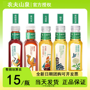 农夫山泉东方树叶500ml*15瓶茉莉花茶绿茶整箱乌龙茶0糖0卡茶饮料