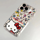 满屏kt猫适用苹果15promax手机壳iPhone14/13新款12/11荣耀90华为p70红米iqoo12透明opporeno9小米14vivox100