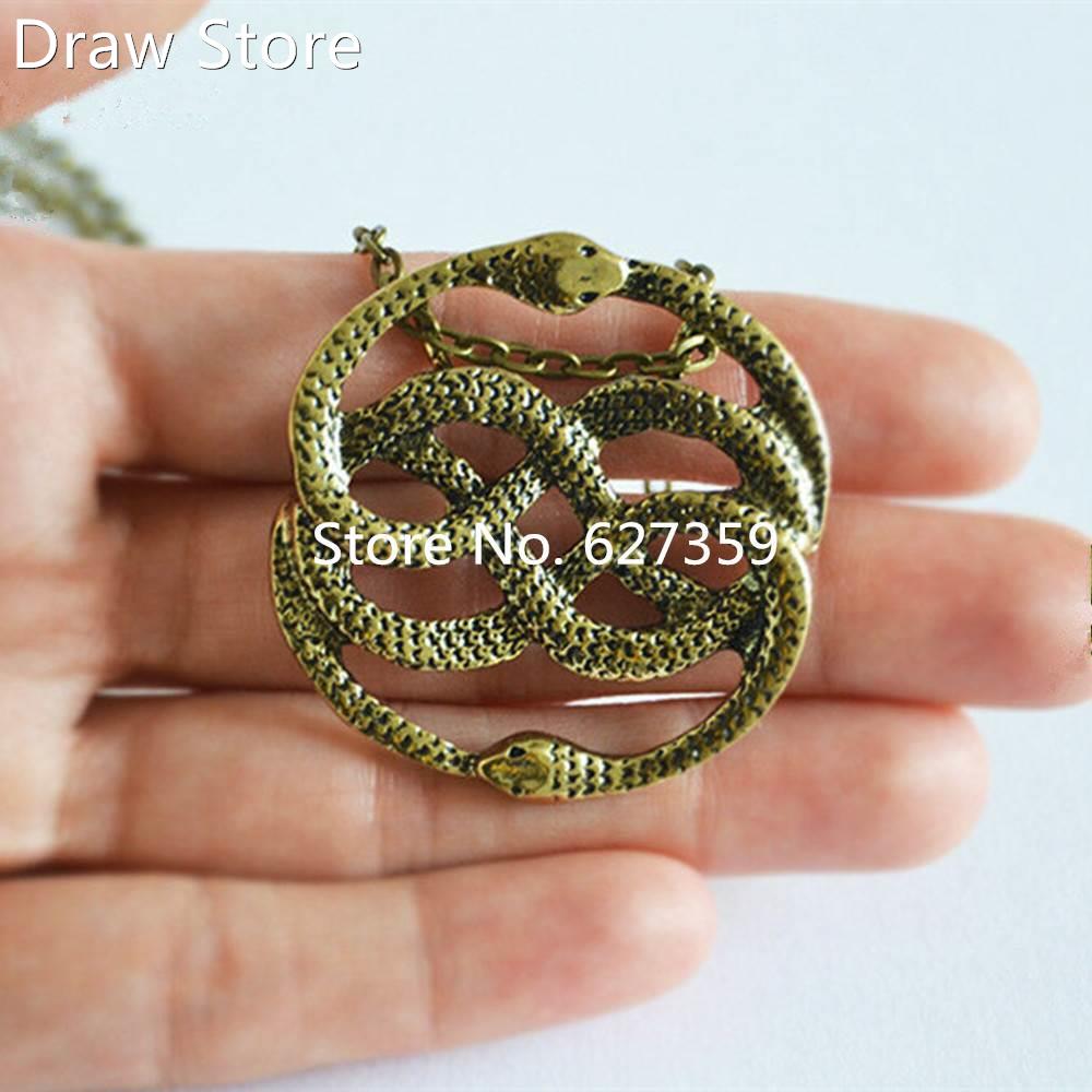 The Never Ending Story Style Auryn snake Pendant Necklace R