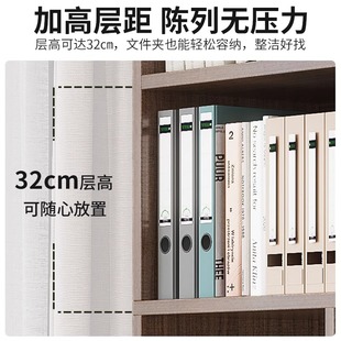 简易书架置物架落地家用书柜办公展示柜子储物柜多层收纳一体靠墙