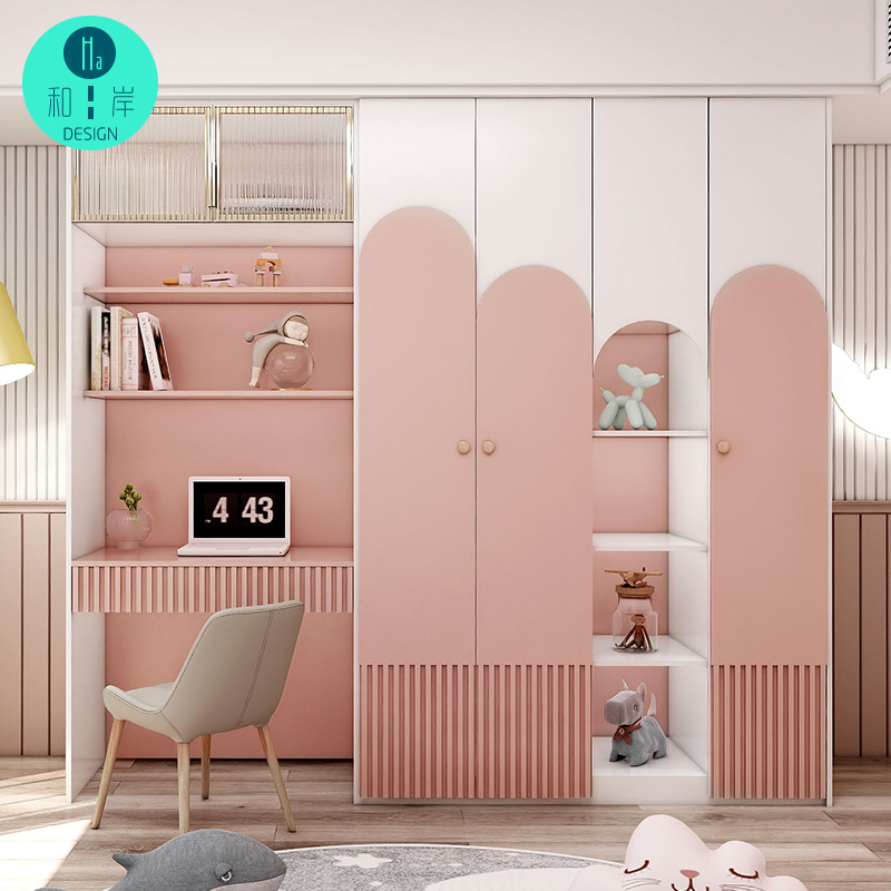 热销儿童衣柜女孩实木