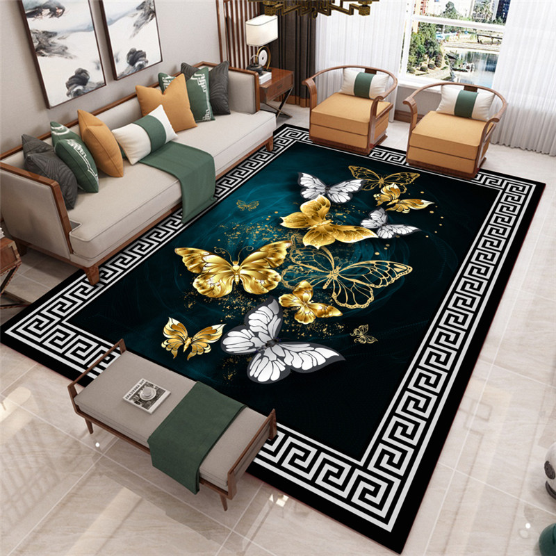 中国风卧室客厅地毯房间满铺高级少女沙发家用床边茶几毯客厅防滑