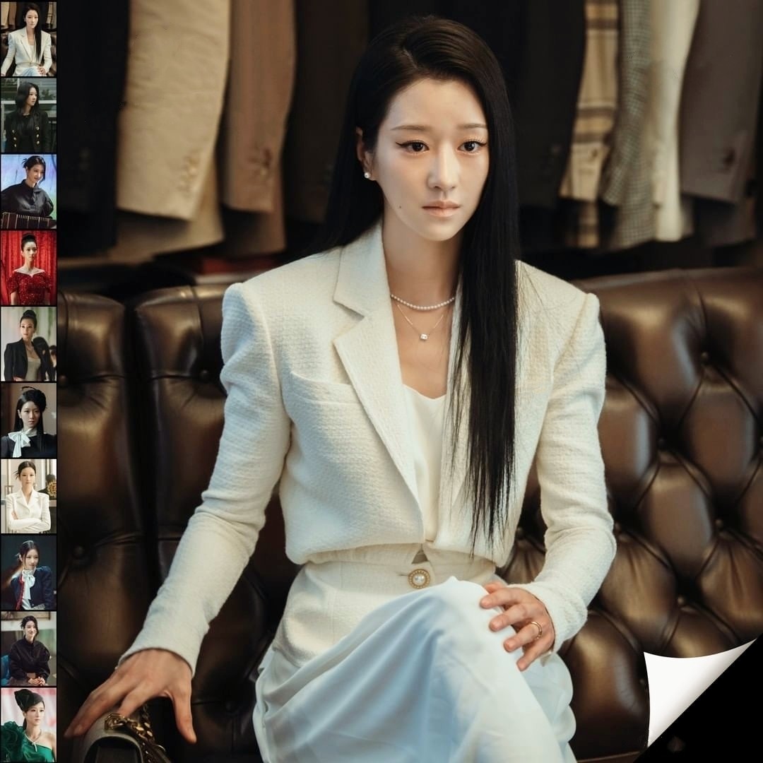 rose定制韩剧夏娃徐睿知同款小西装外套女春秋冬高腰短款西装外套