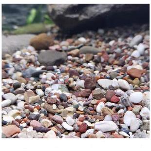 鱼缸造景装饰石头天然底砂底沙子水草缸溪流沙雨花石珍珠沙火山石