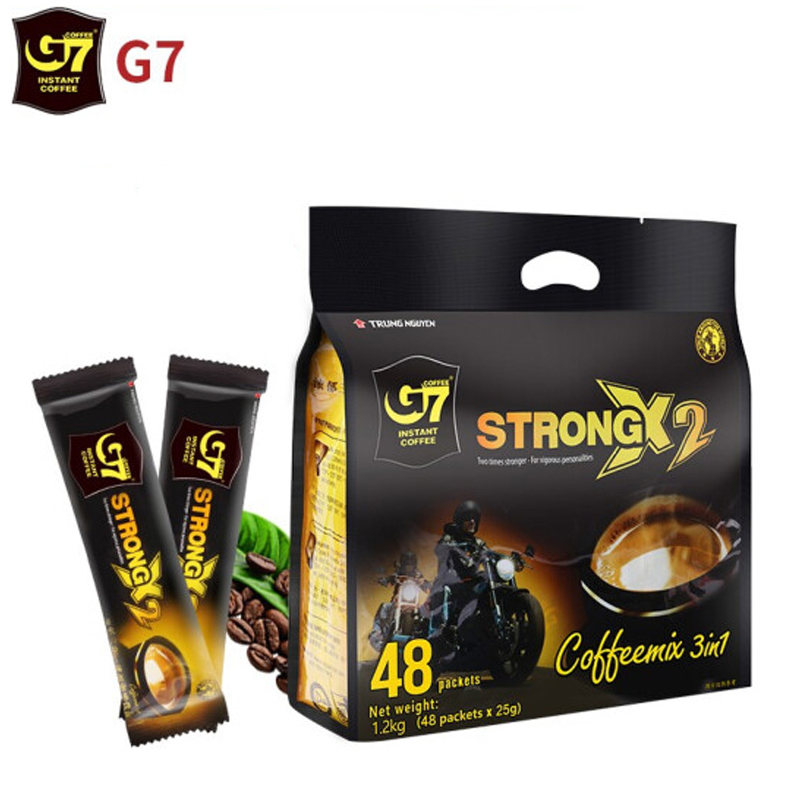 越南中原进口G7浓郁三合一速溶咖啡粉冲饮品25g*48条 1200g