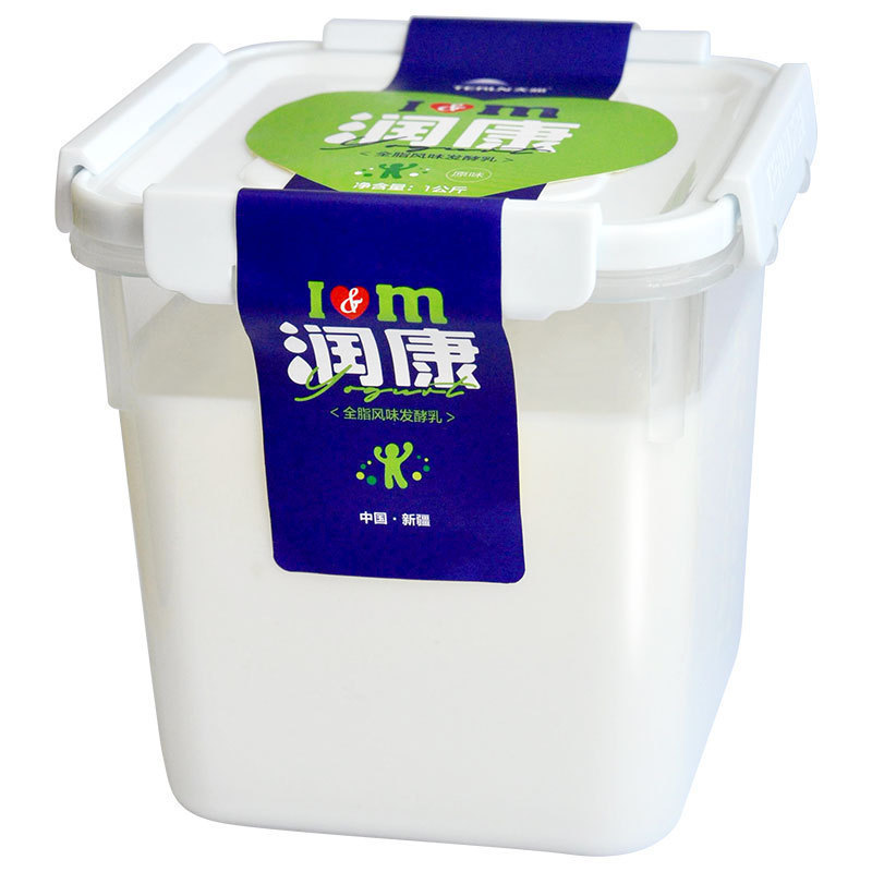新疆天润润康低温酸奶1kg益家大桶