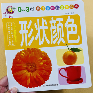 颜色形状宝宝书本学前启蒙大全0-3-6一岁半两三岁婴幼儿看图识物大图大字版幼儿园学前儿童早教卡片书籍认物益智图书启蒙认知绘本