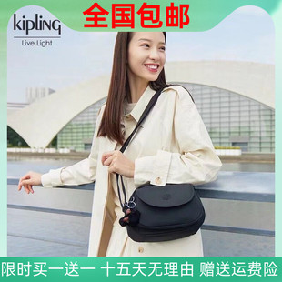 Kipling单肩斜挎包休闲小号背提包翻盖小方包新款时尚女包逛街包