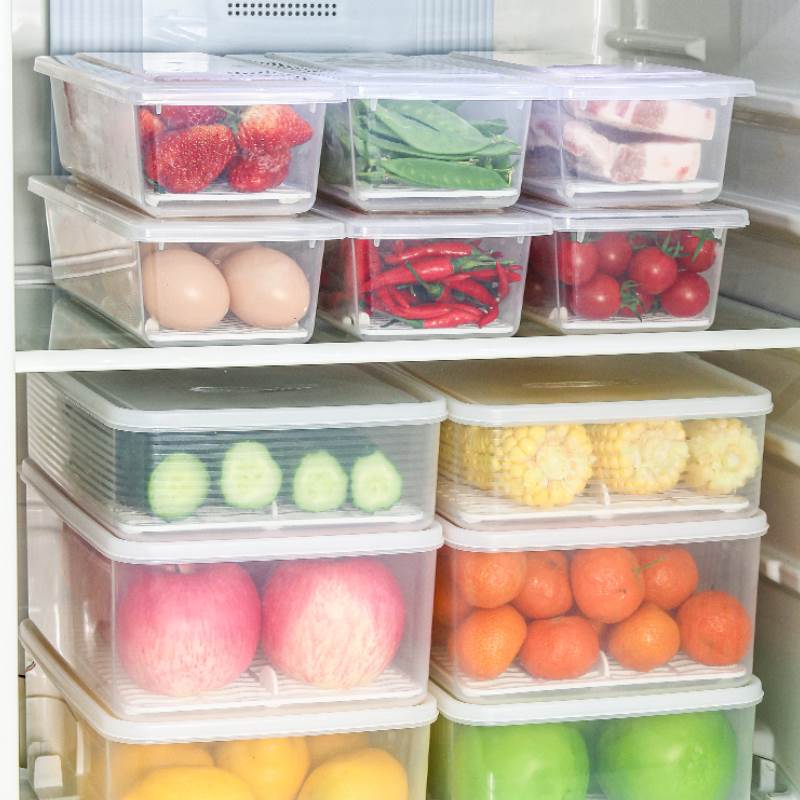 冰箱冷冻室专用储藏盒里面的收纳盒放里的冰冻保鲜盒食品级大号