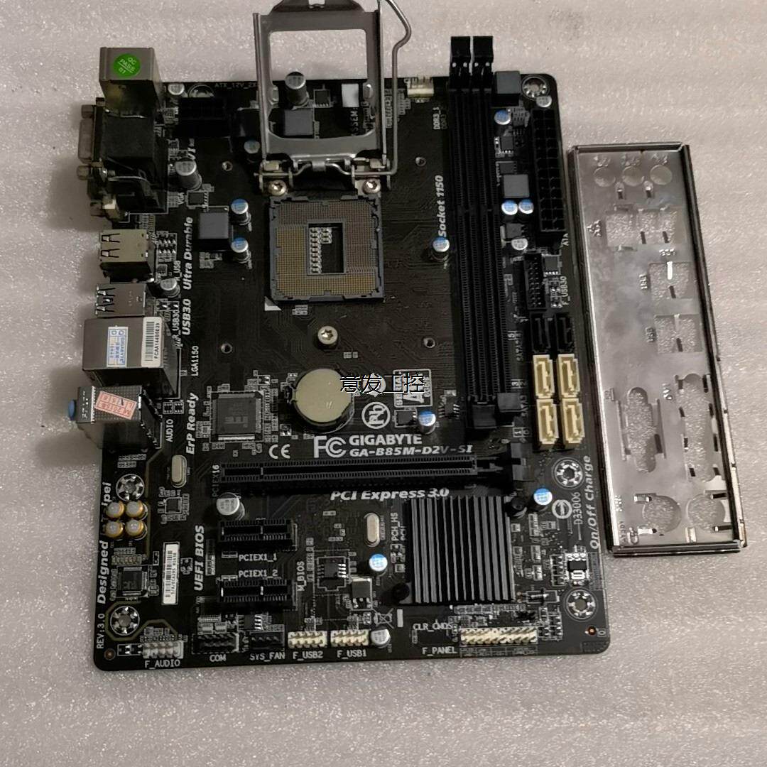 技嘉ga-b85m-d2v-si 1150针 针脚完好 测试