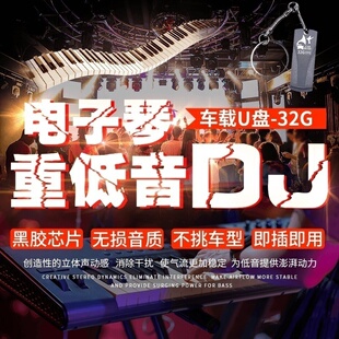 汽车载U盘电子琴重低音DJ纯音乐酒吧夜店舞曲劲爆无损高音质优盘