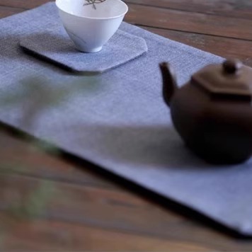 茶席套件小众单品禅意水云天茶席系列茶桌垫布茶台桌布茶台布艺